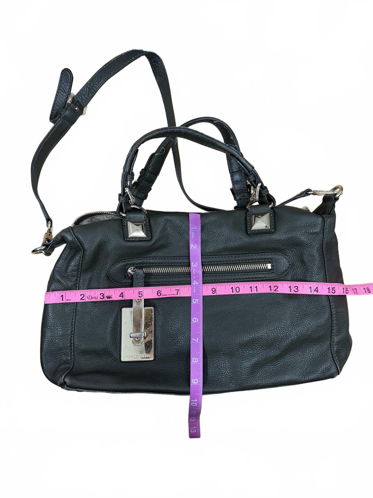 Michael Kors Olive Green Leather Satchel Bag