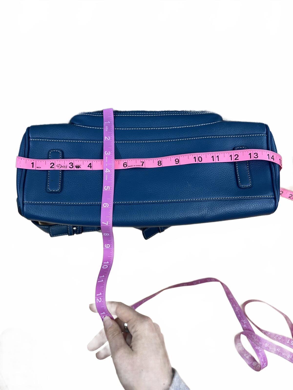 Croft & Barrow Classic Blue Leather Shoulder Bag
