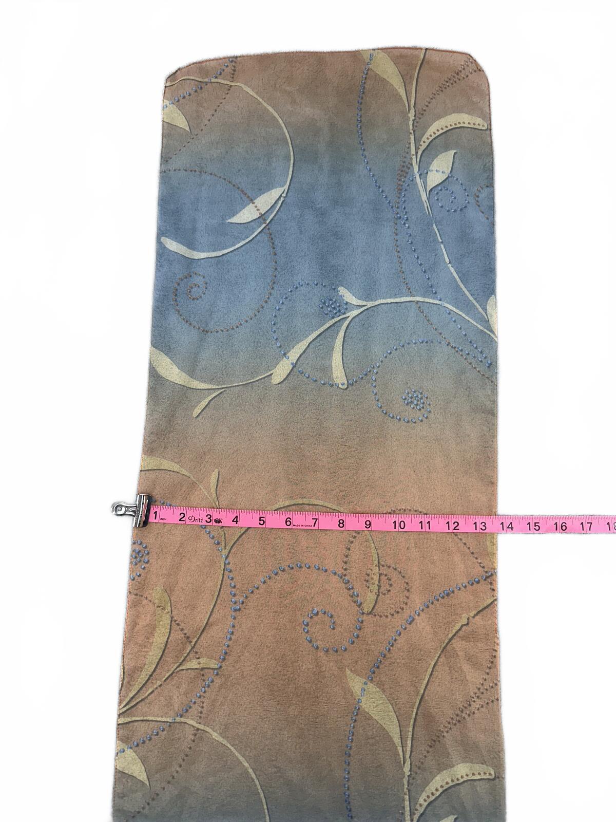 Elegant Ombre Blue and Peach Scarf
