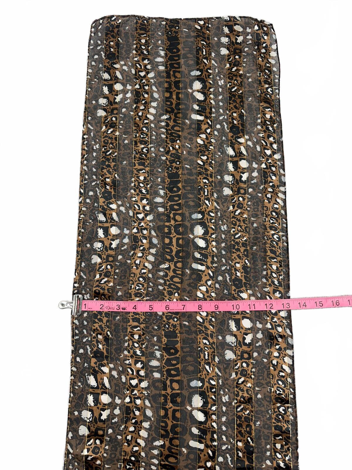 Vintage Isabella Leopard Print Sheer Scarf