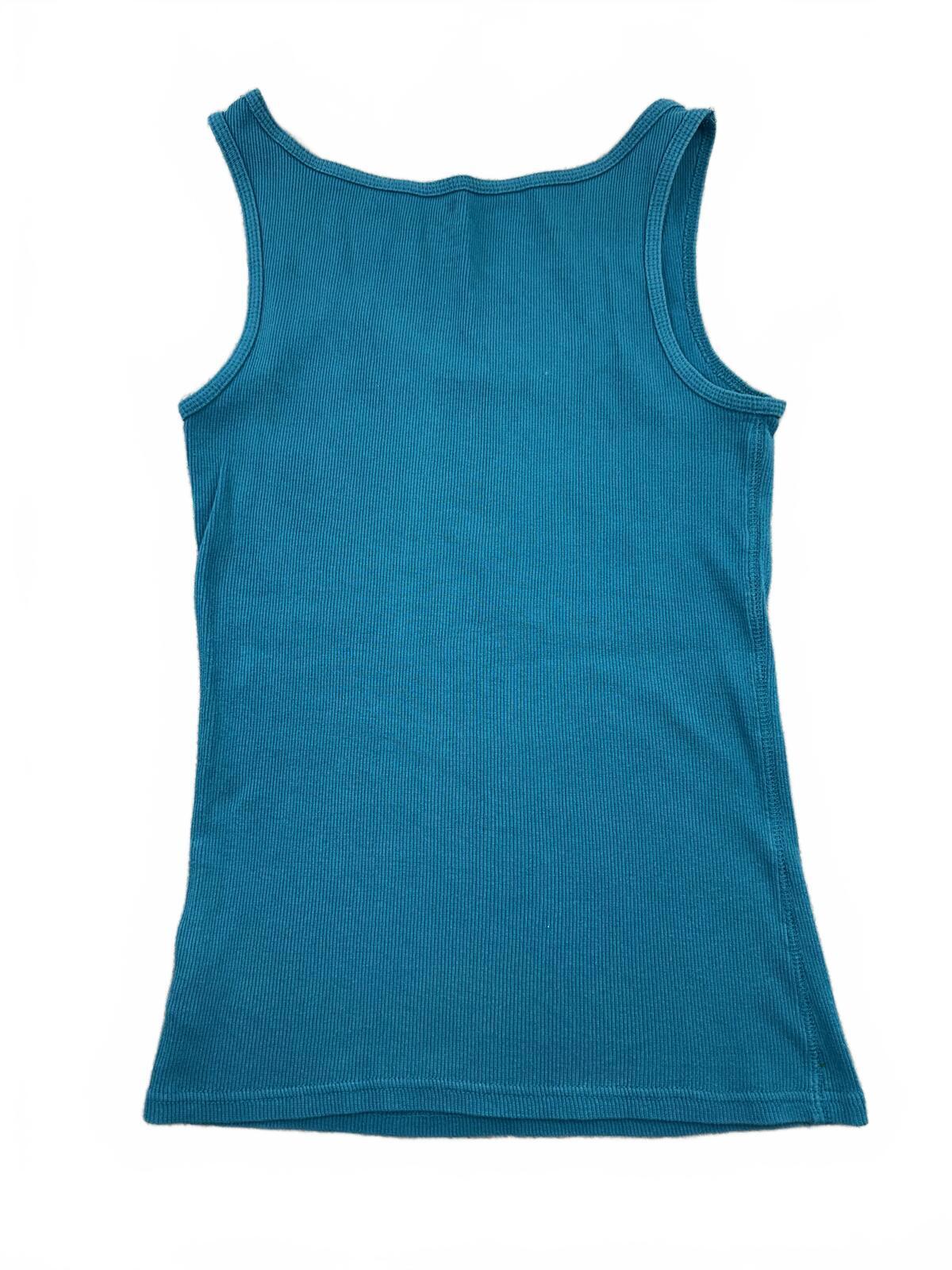 Faded Glory Classic Blue Ribbed Tank Top