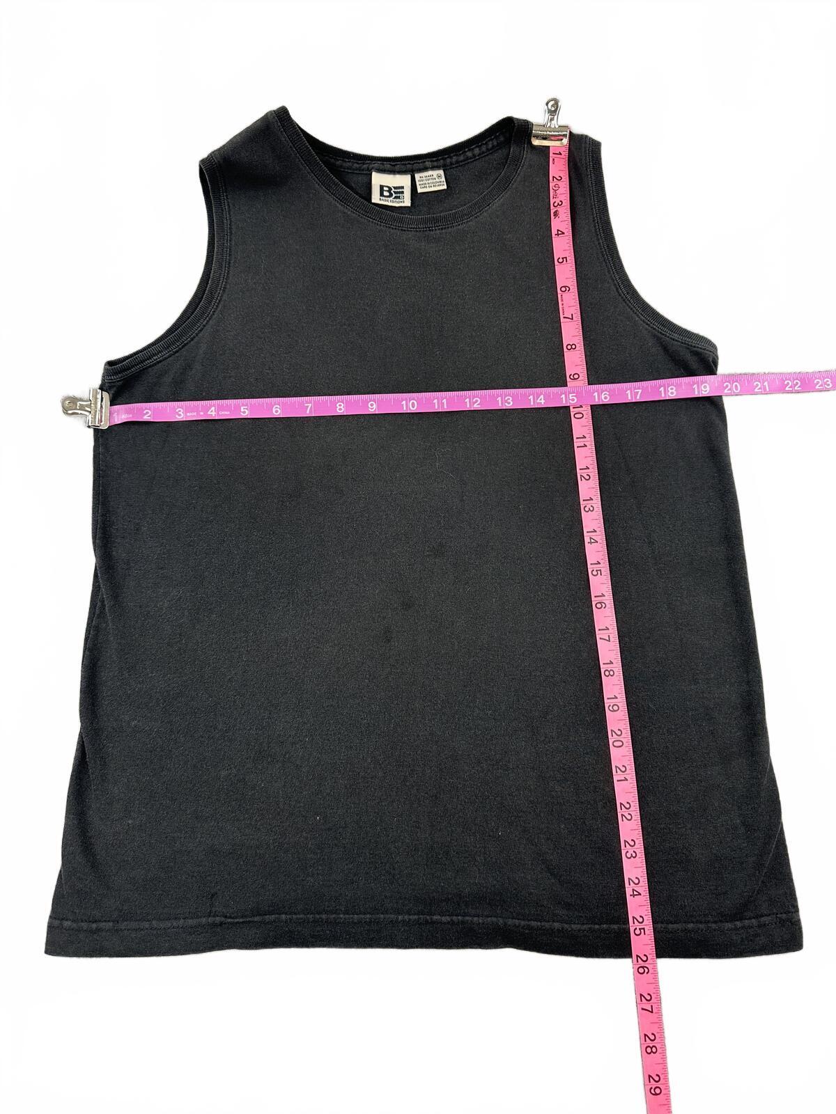 Basic Editions Classic Black Sleeveless Tank Top