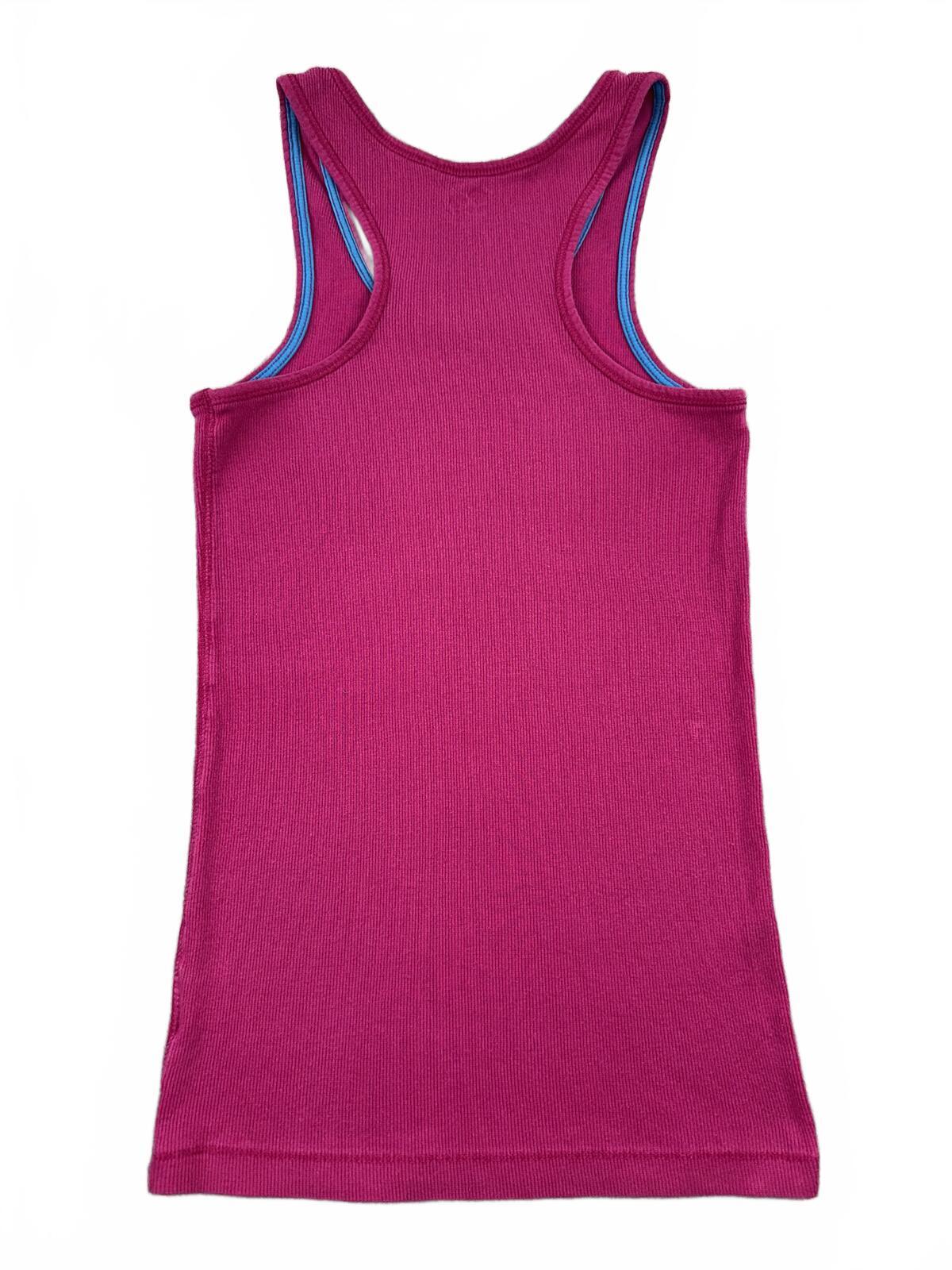 SO Pink Ribbed Tank Top Casual Y2K Summer Fairycore Aesthetic