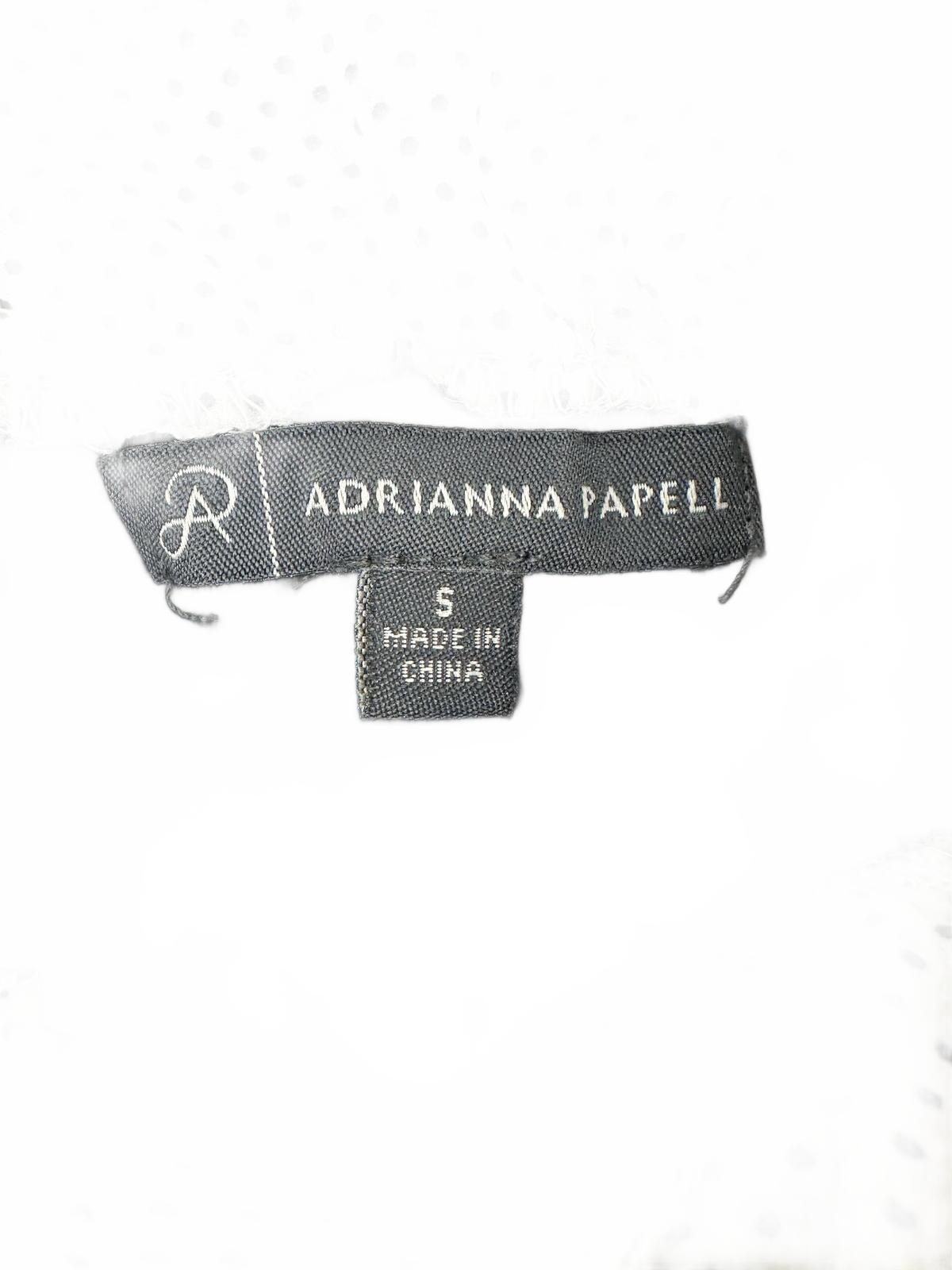 Adrianna Papell Layered Black Knit Sweater with White Polka Dot Underlayer