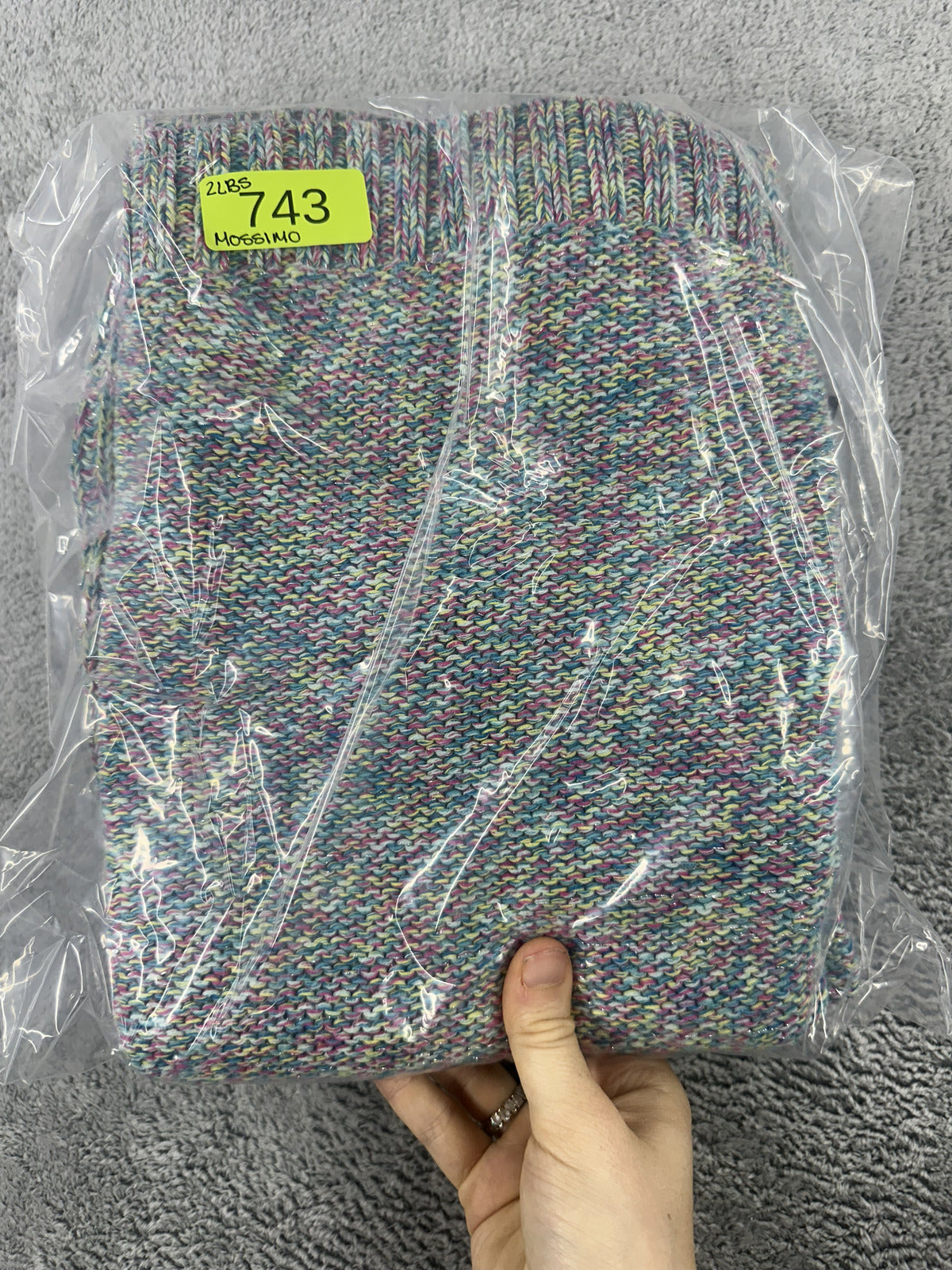 Mossimo Multicolor Space Dyed Cowl Neck Sweater Y2K Bohemian Fairy