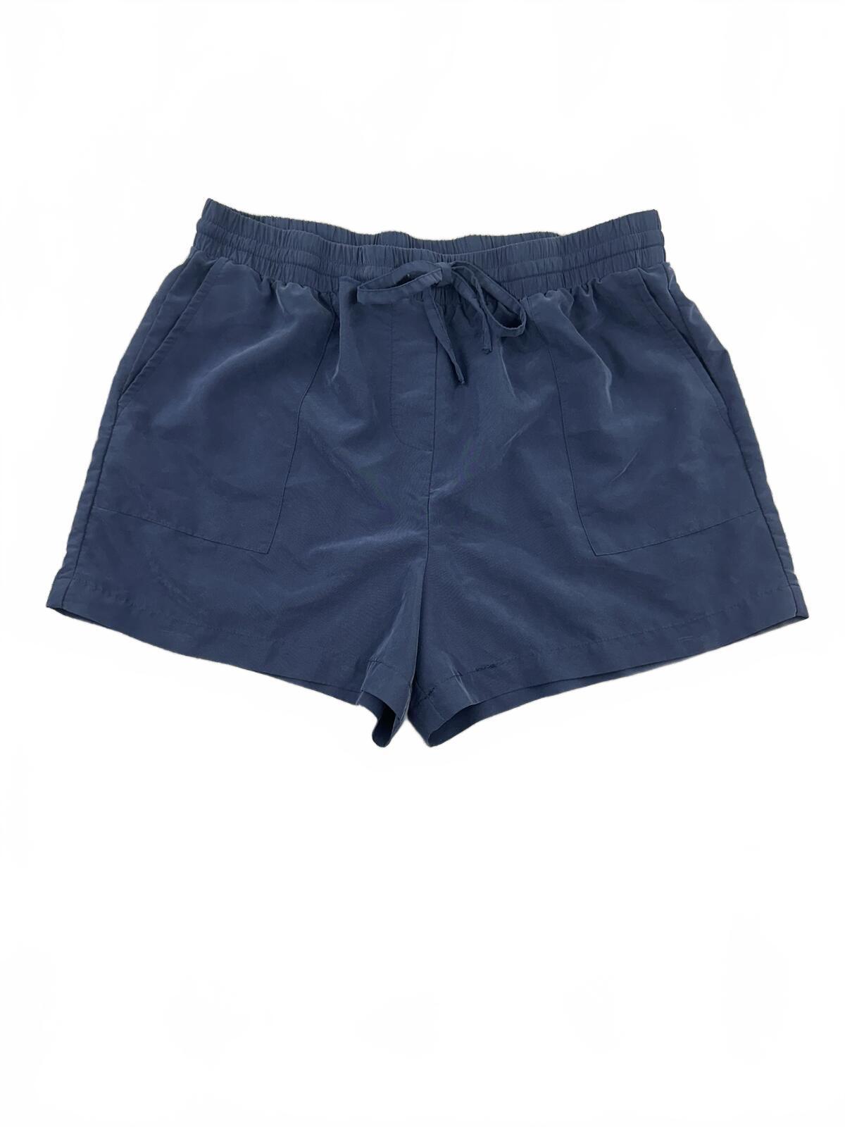 Kenneth Cole New York Navy Blue Casual Drawstring Shorts