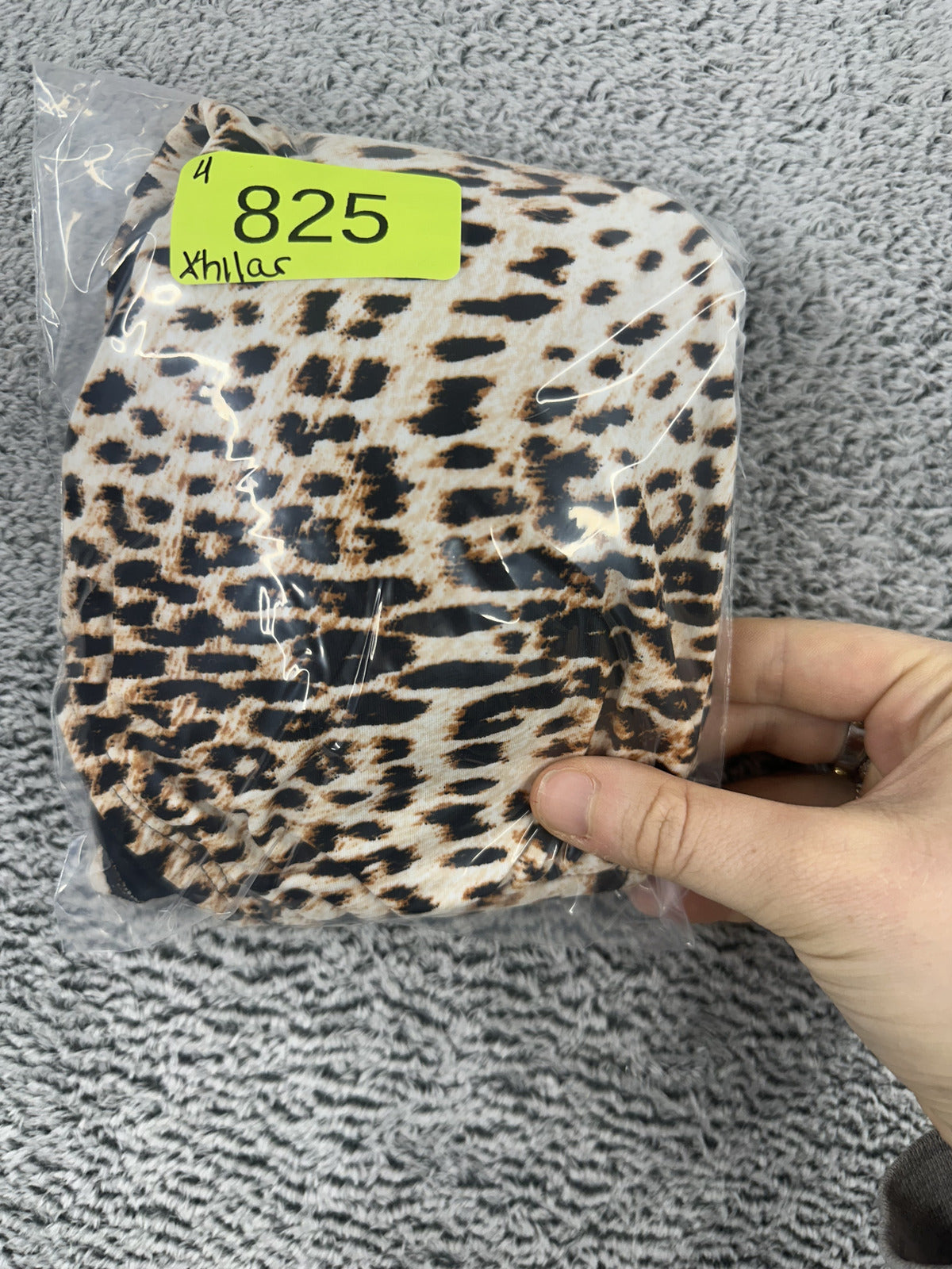 Xhilaration Leopard Print Halter Bikini Swim Top Y2K Festival Animal Print