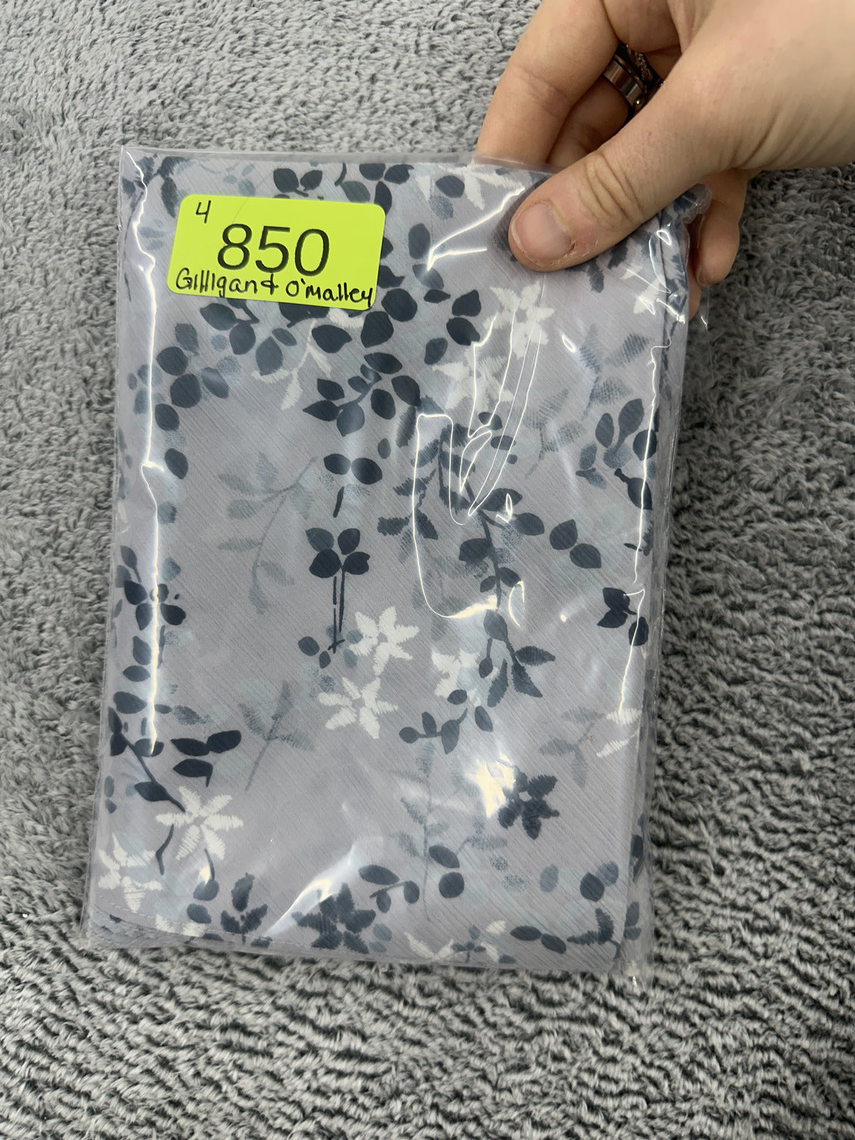 Gilligan & O'Malley Vintage Inspired Floral Slip Dress in Gray Blue