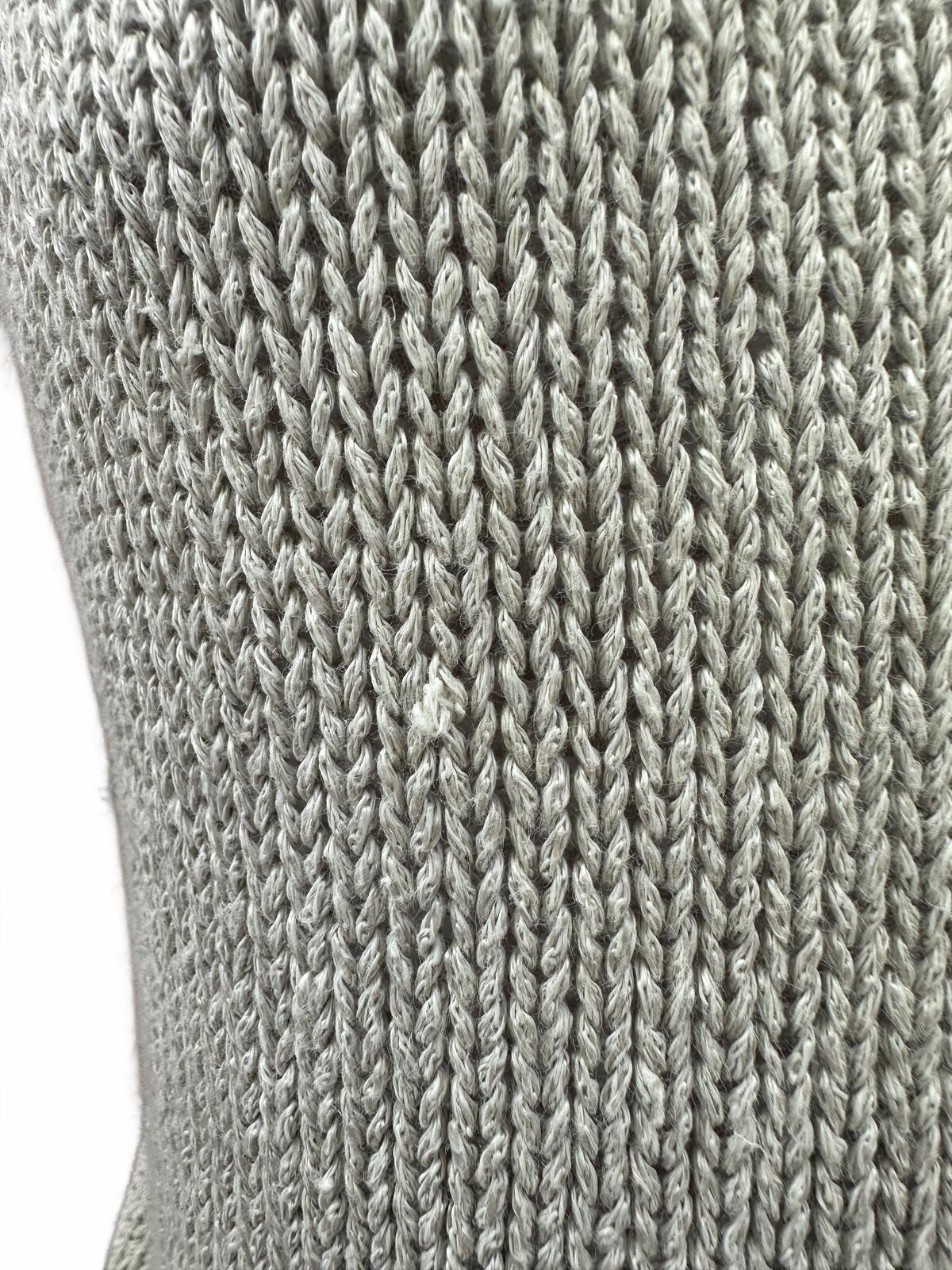 Anne Klein Classic Knit Sleeveless Sweater Vest in Light Gray Beige