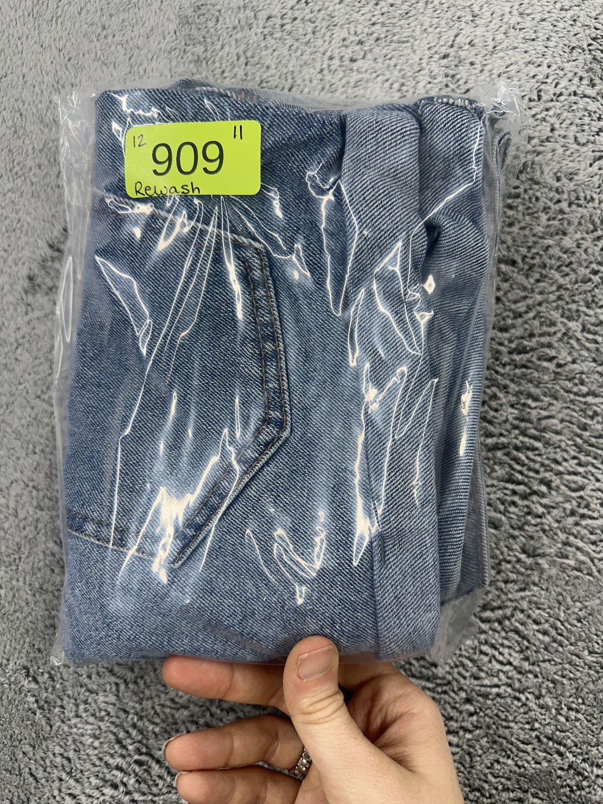 Rewash Los Angeles Distressed Denim Shorts Light Blue Y2K Skater Bohemian
