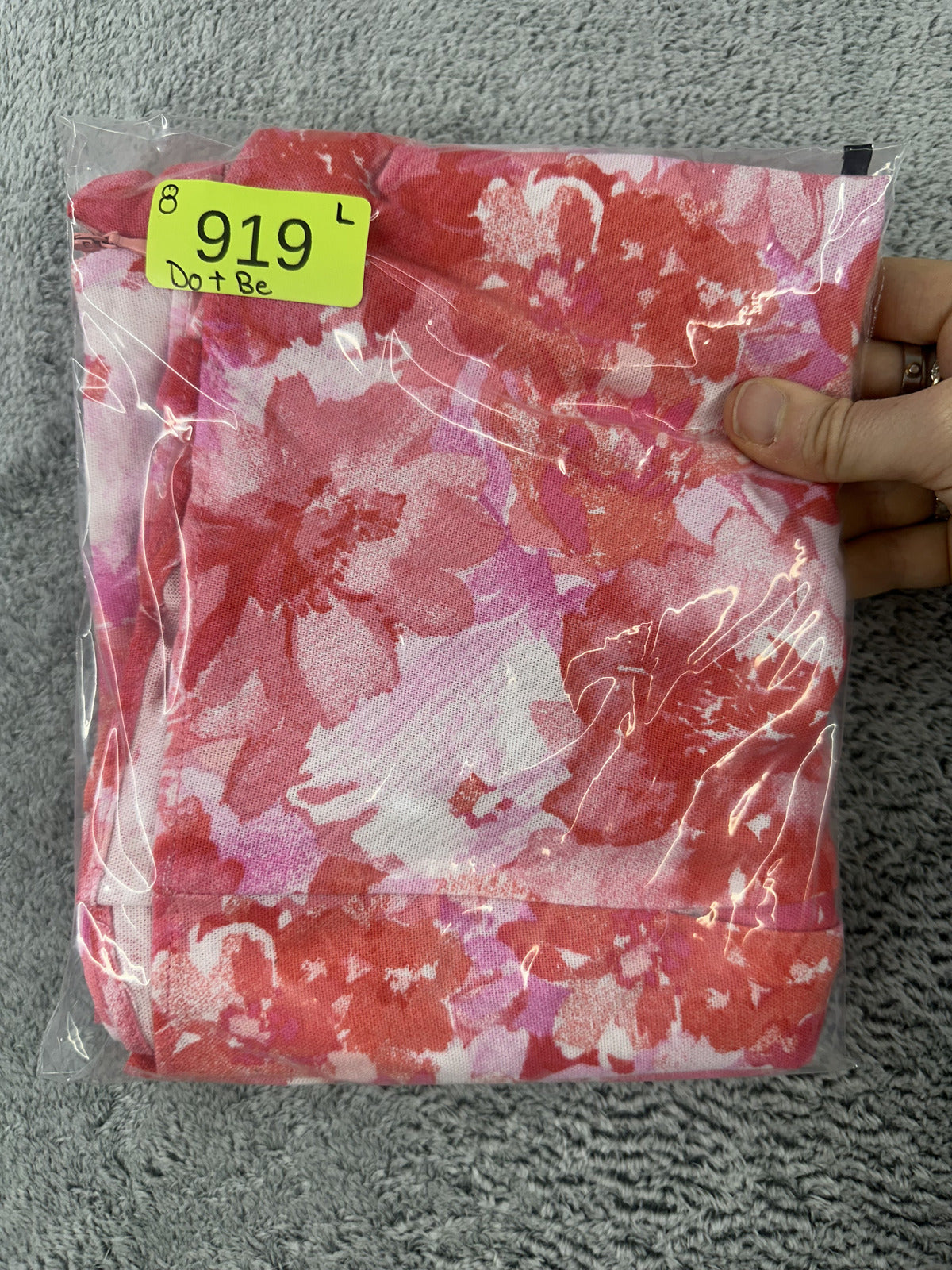 Do+Be Floral Print High Waist Shorts Pink Red Vintage Inspired Summer Casual