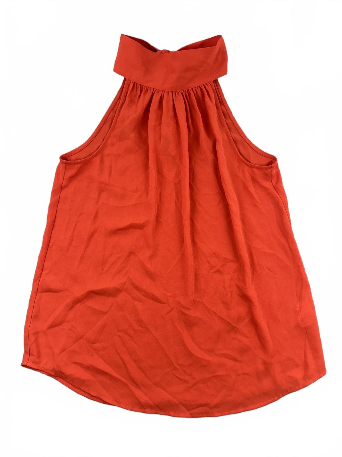 Elegant J.Crew Red Halter Neck Tie Back Top