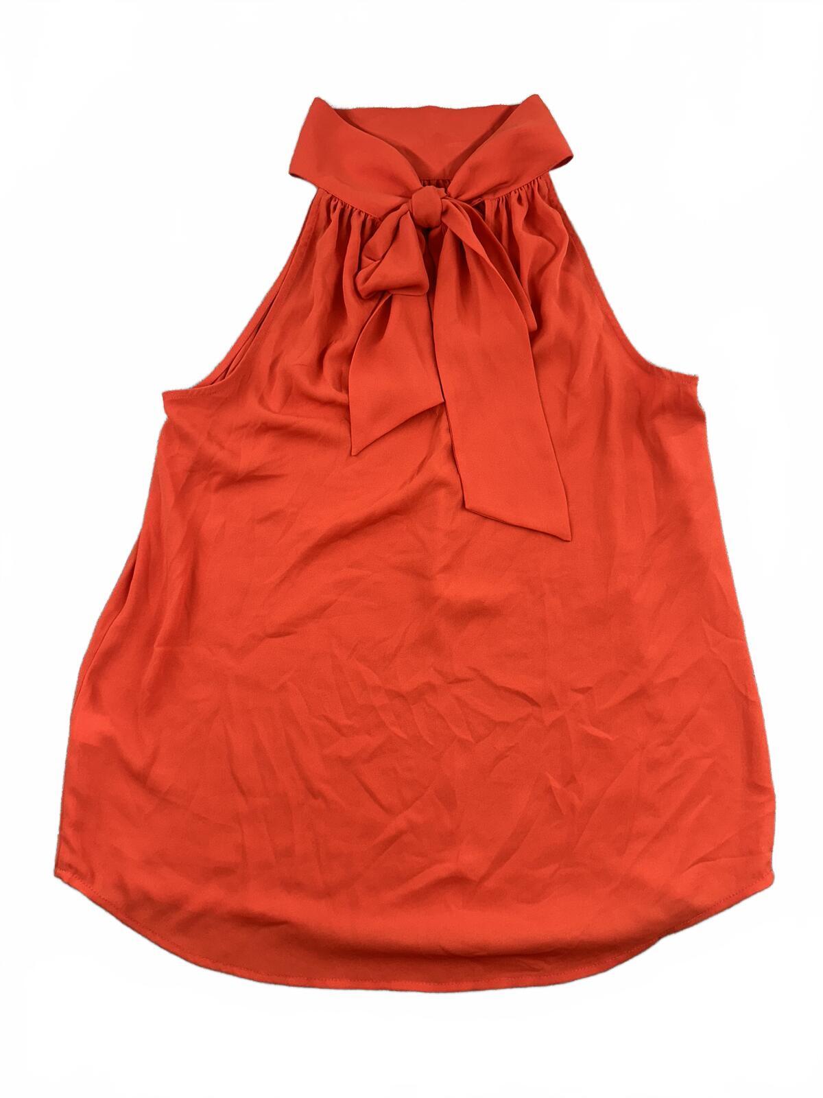 Elegant J.Crew Red Halter Neck Tie Back Top