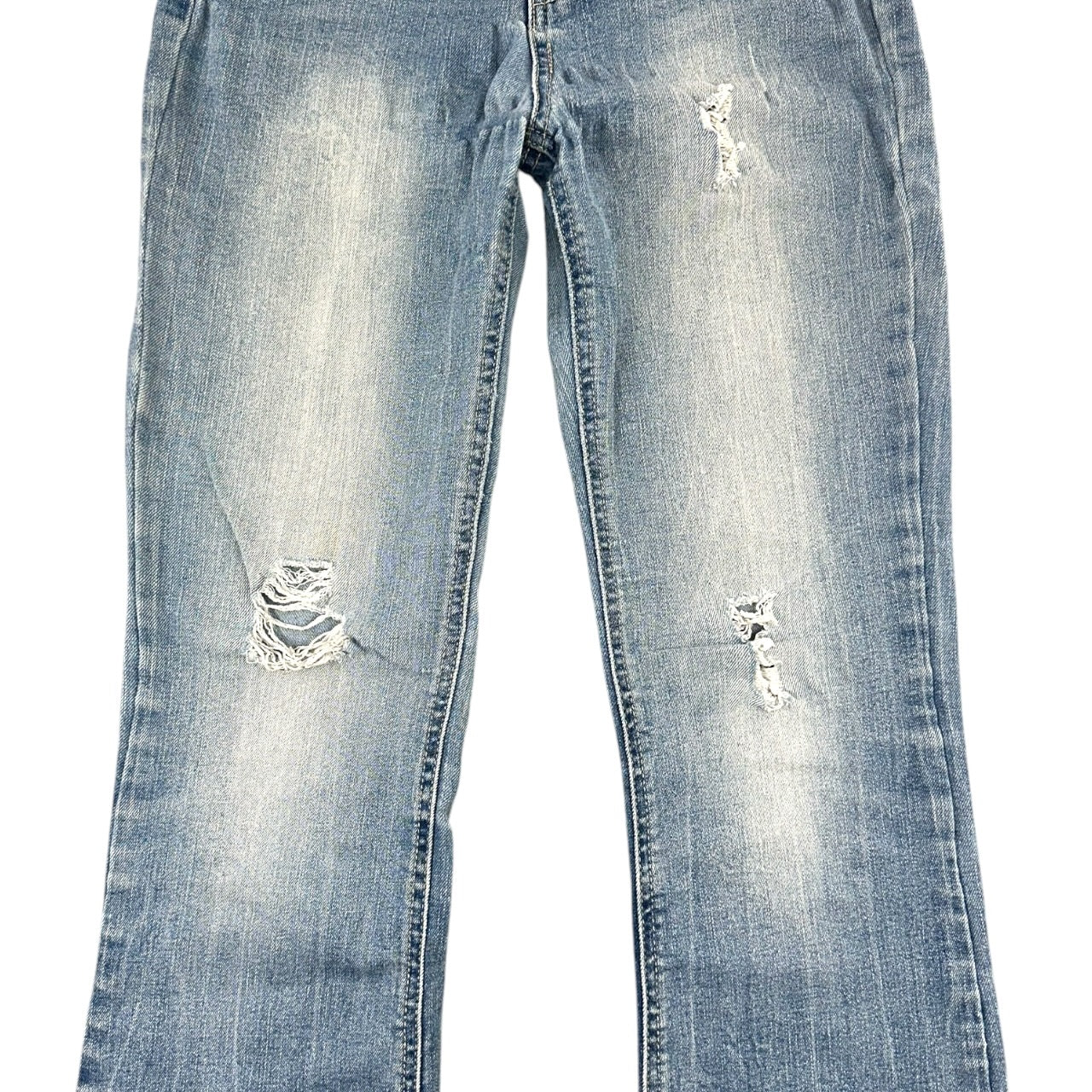 Indigo Rein Distressed Boho Flare Jeans