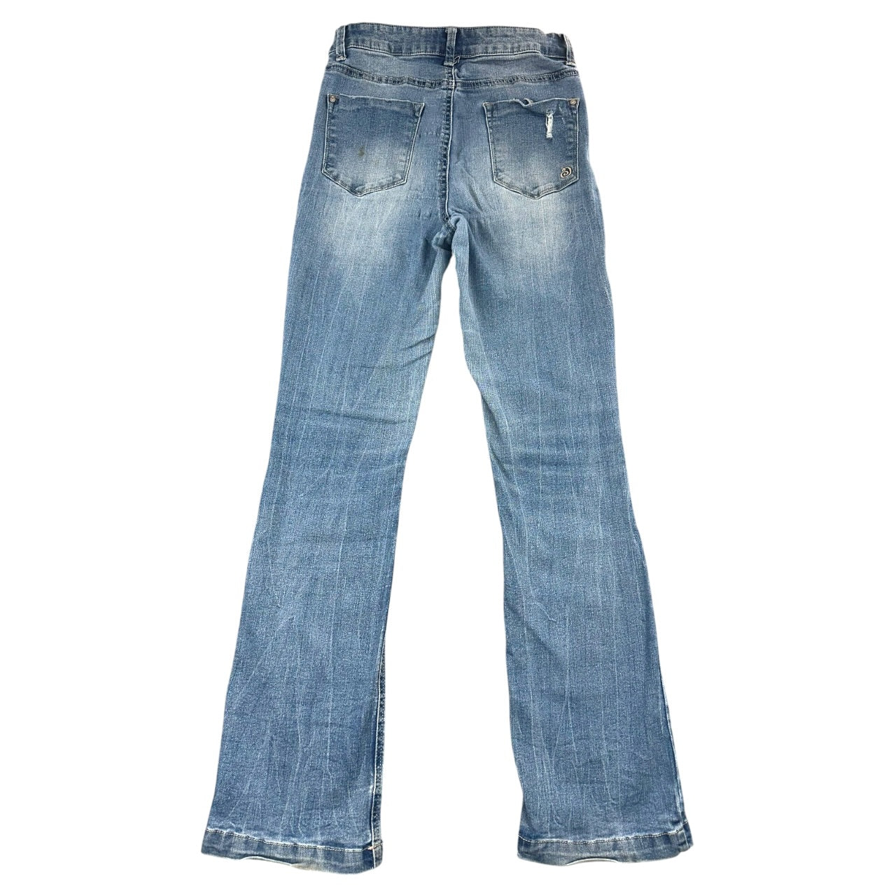 Indigo Rein Distressed Boho Flare Jeans