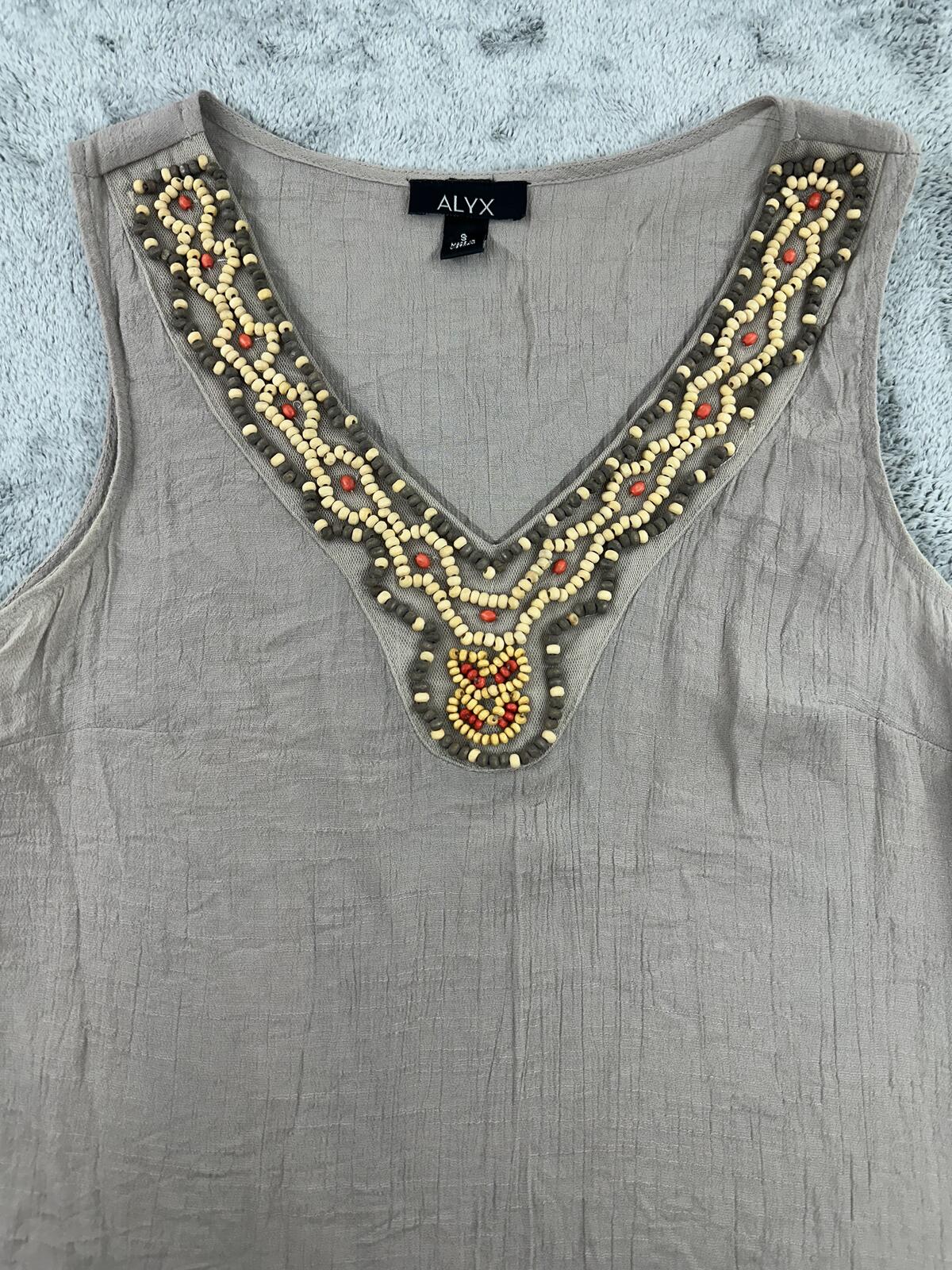 Alyx Beaded Embellished V Neck Sleeveless Top