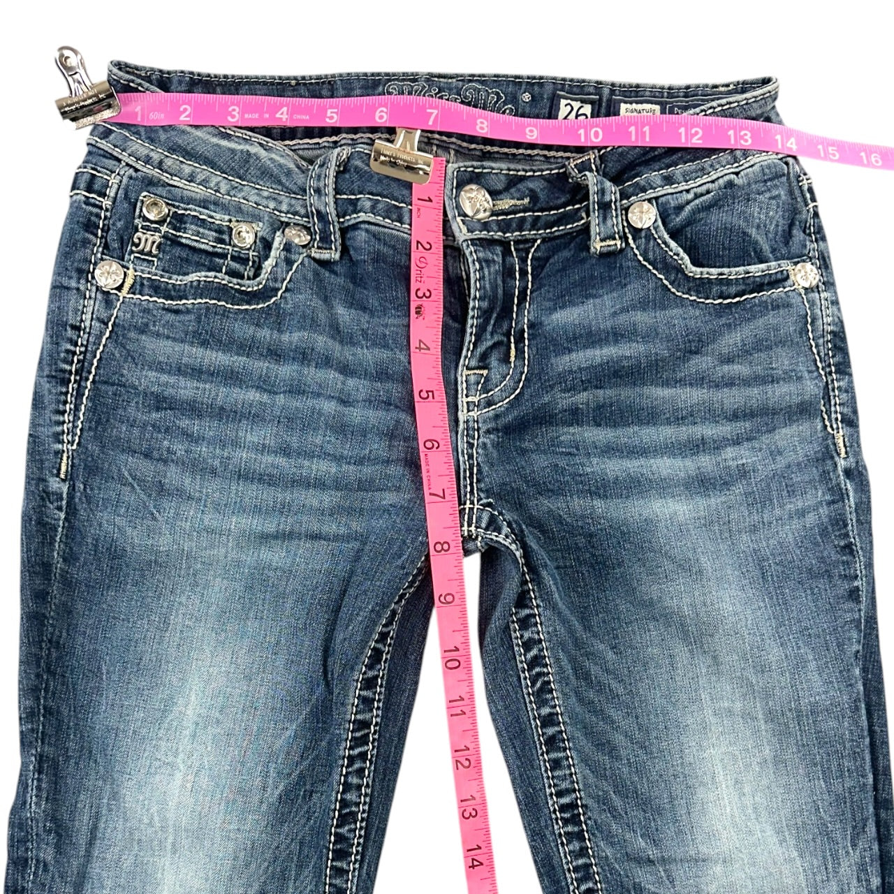 Vintage Miss Me Blingy Wing Embellished Bootcut Jeans