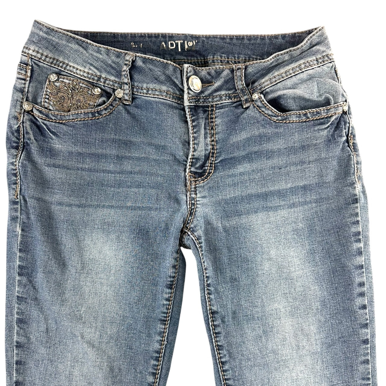 Vintage Y2K Apt 9 Bling Embellished Bootcut Jeans