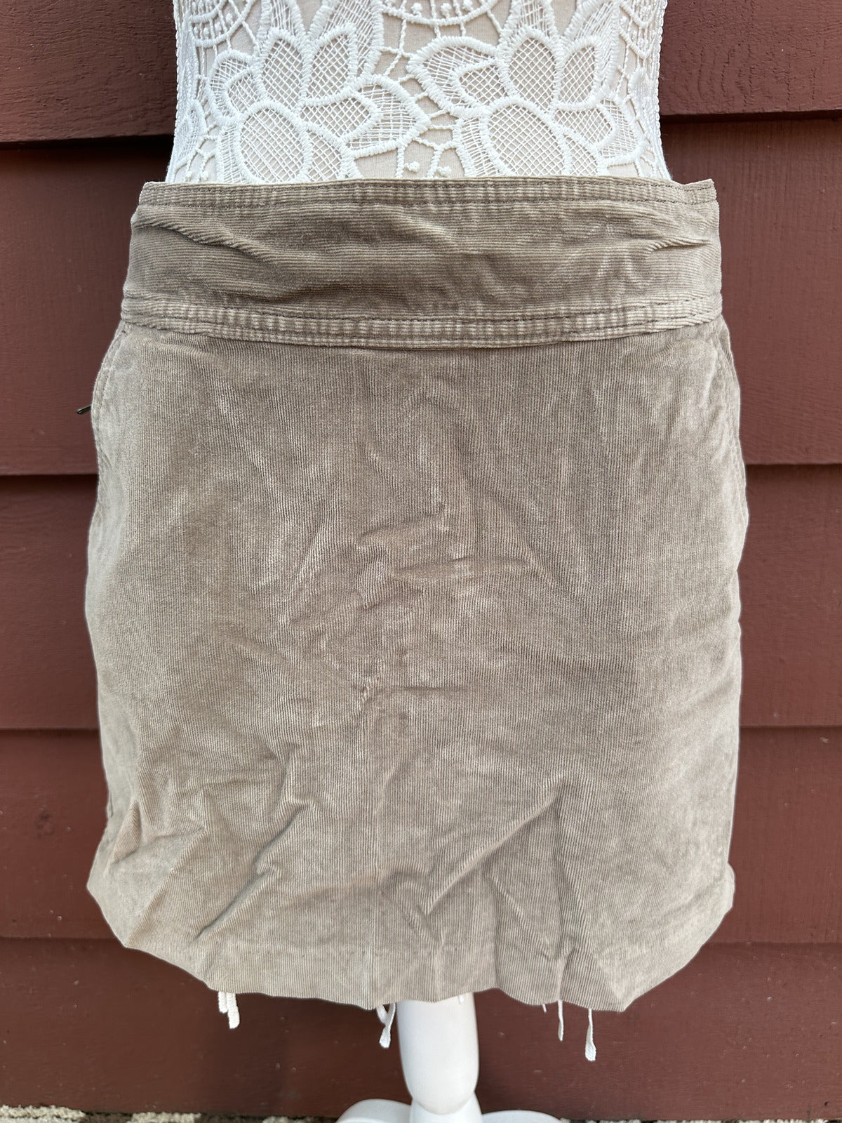 Banana Republic Brown Corduroy Mini Skirt High Rise Utility