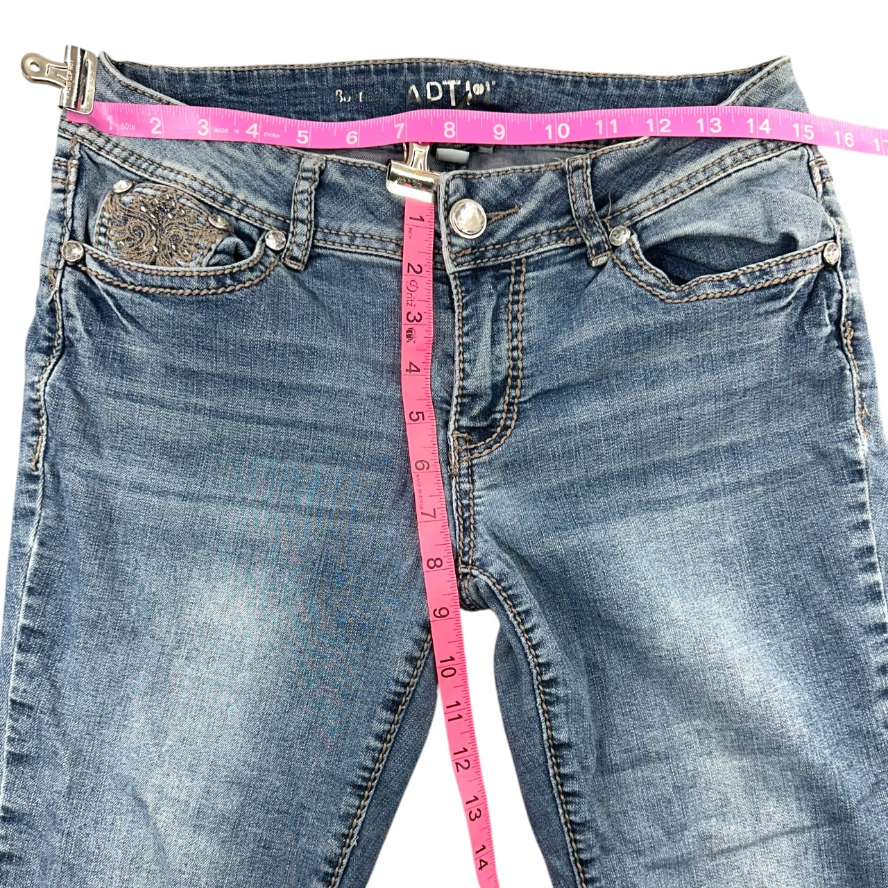 Vintage Y2K Apt 9 Bling Embellished Bootcut Jeans