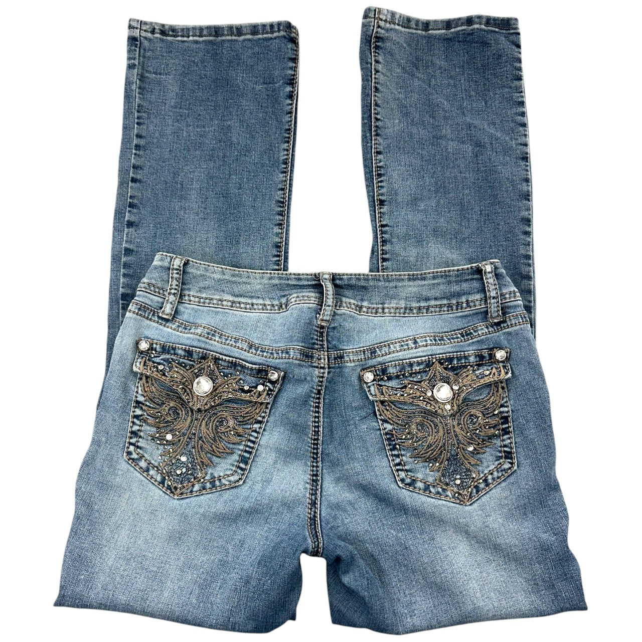 Vintage Y2K Apt 9 Bling Embellished Bootcut Jeans