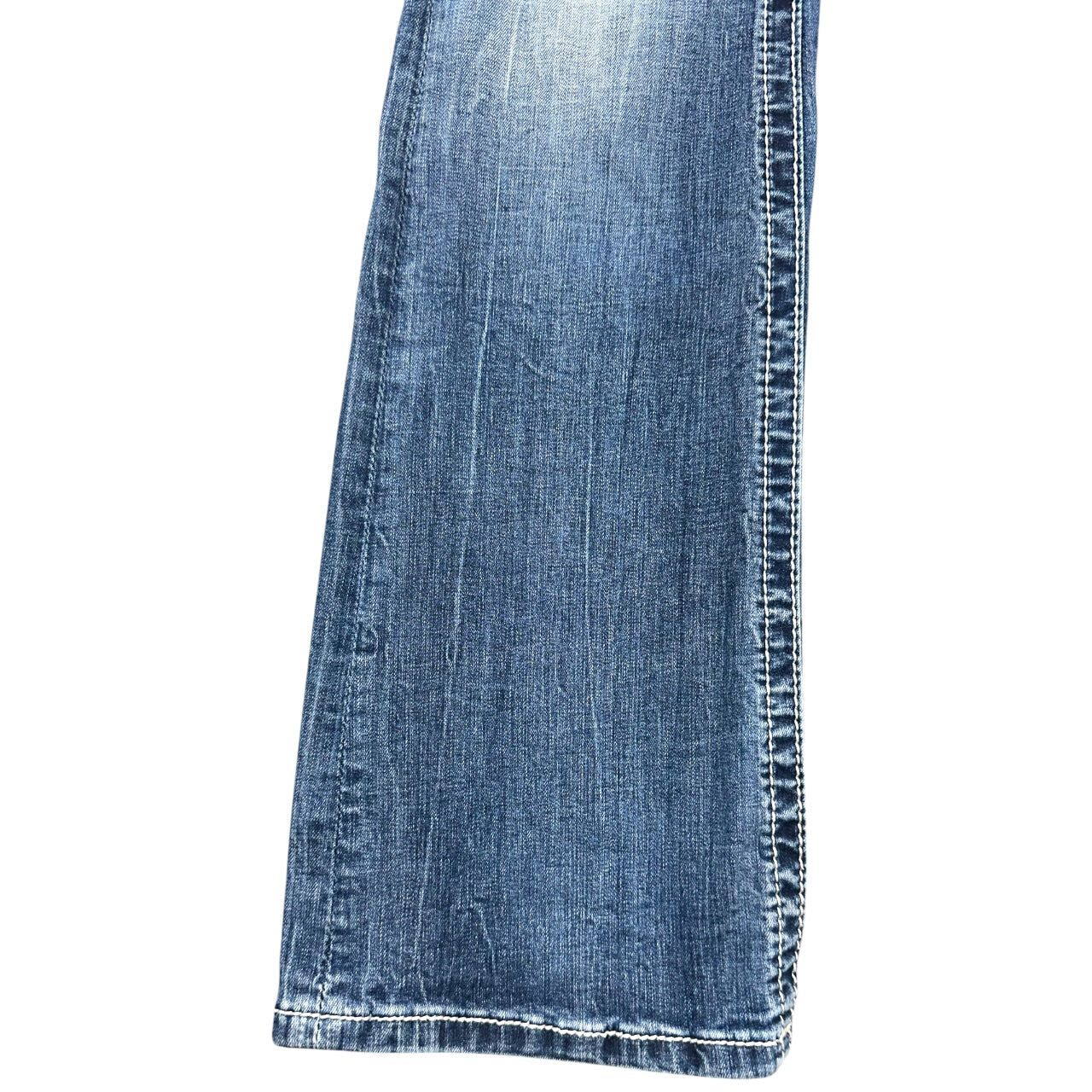 Vintage Miss Me Rhinestone & Sequin Embellished Distressed Bootcut Jeans