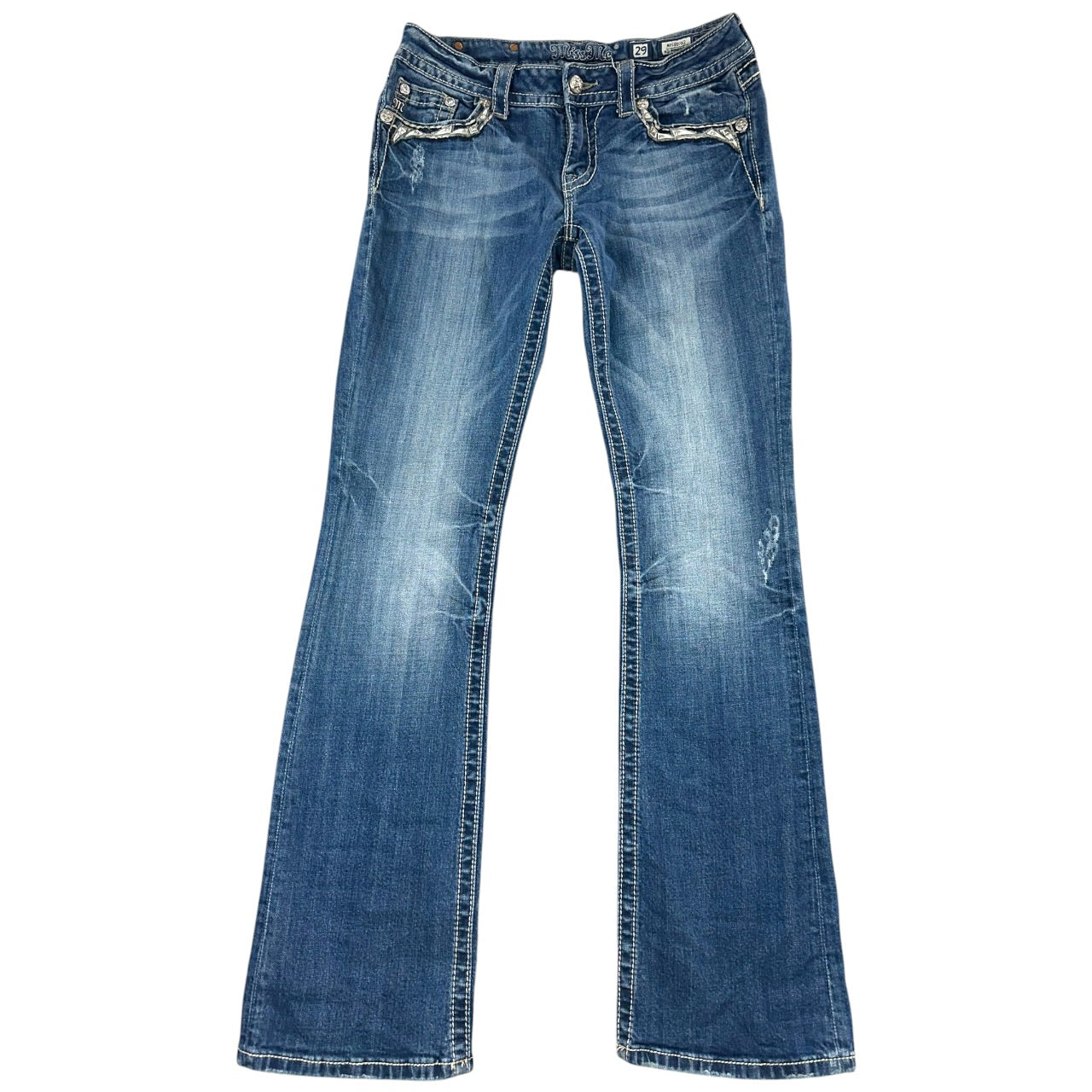 Vintage Y2K Blingy Miss Me Embellished Bootcut Jeans