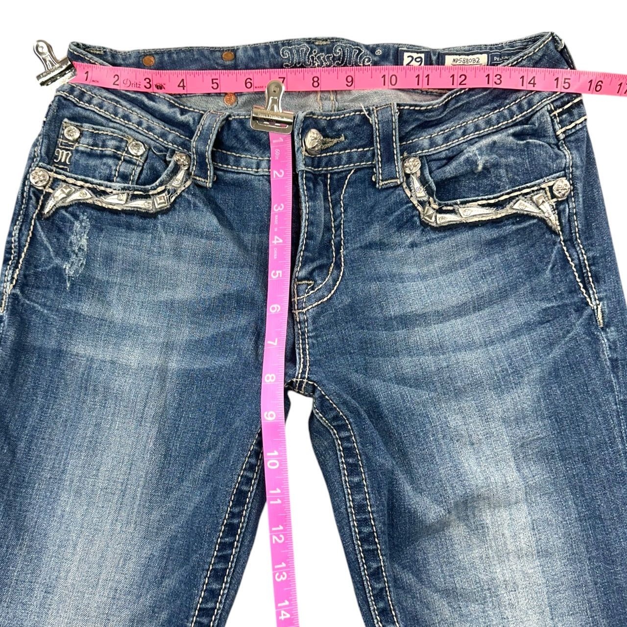 Vintage Y2K Blingy Miss Me Embellished Bootcut Jeans