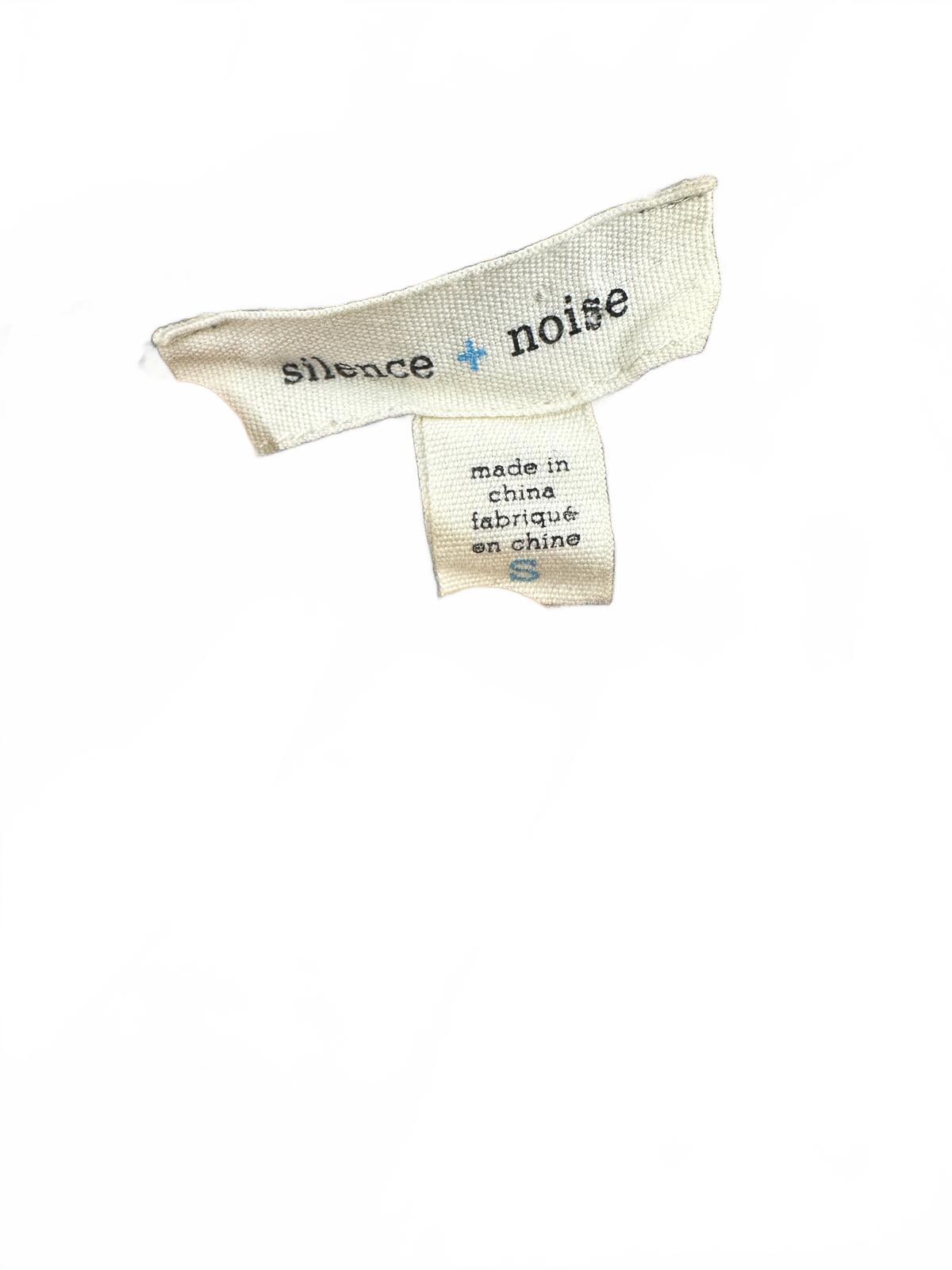 Silence + Noise Abstract Print Tank Top in Beige and Black Artistic Modern