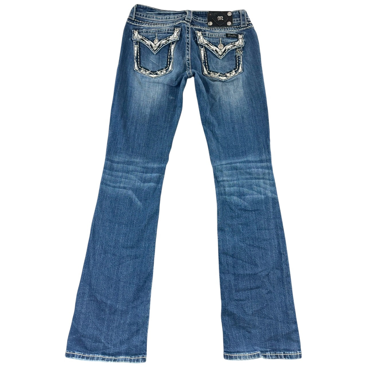 Vintage Y2K Blingy Miss Me Embellished Bootcut Jeans