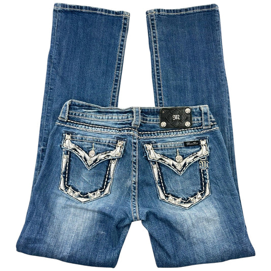 Vintage Y2K Blingy Miss Me Embellished Bootcut Jeans