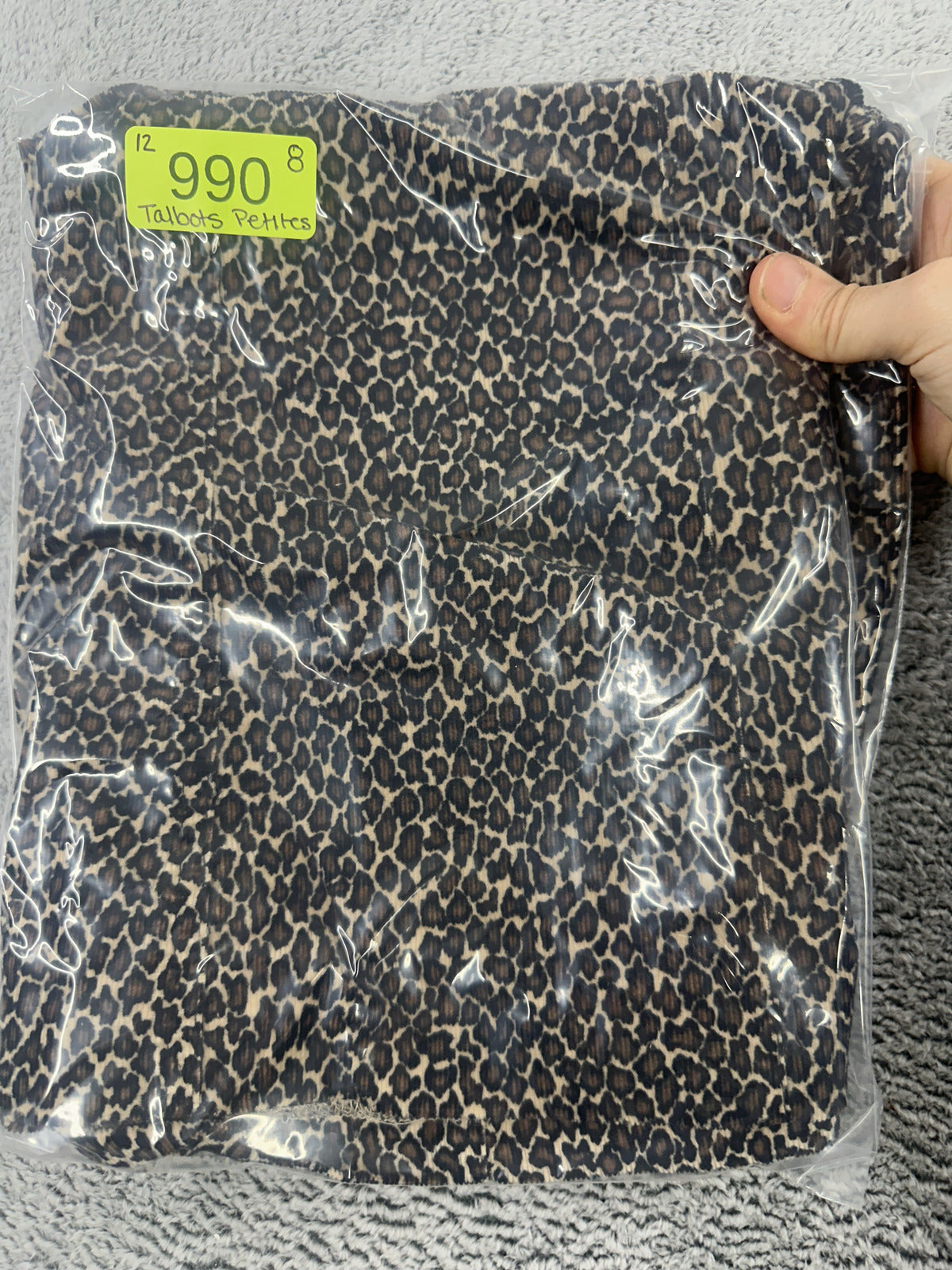 Talbots Leopard Print A Line Skirt Mid Rise