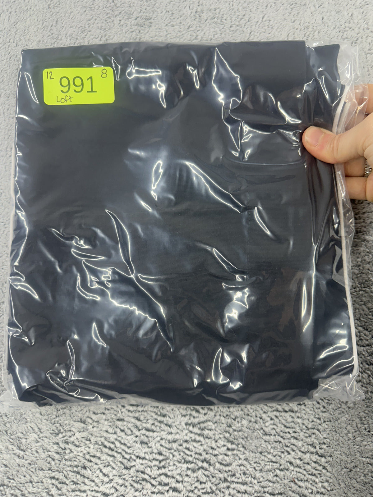 Ann Taylor LOFT Black Mini Skirt with White Piping Y2K Coquette Girl