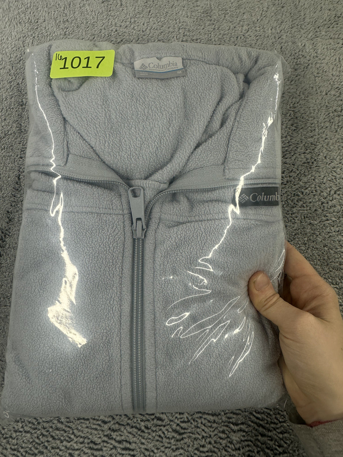 Columbia Benton Springs Full Zip Gray Fleece Jacket Sporty Lounge