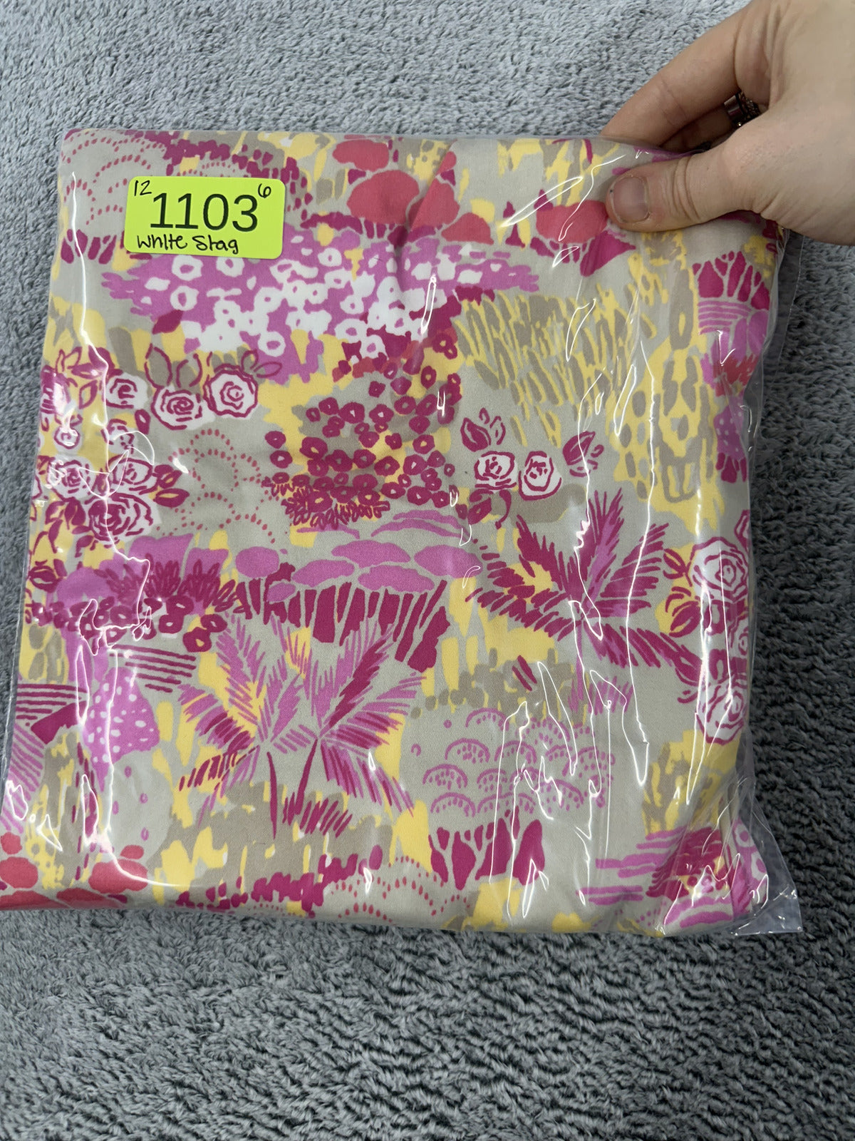 White Stag Floral Print Capri Pants Vibrant Pink Yellow
