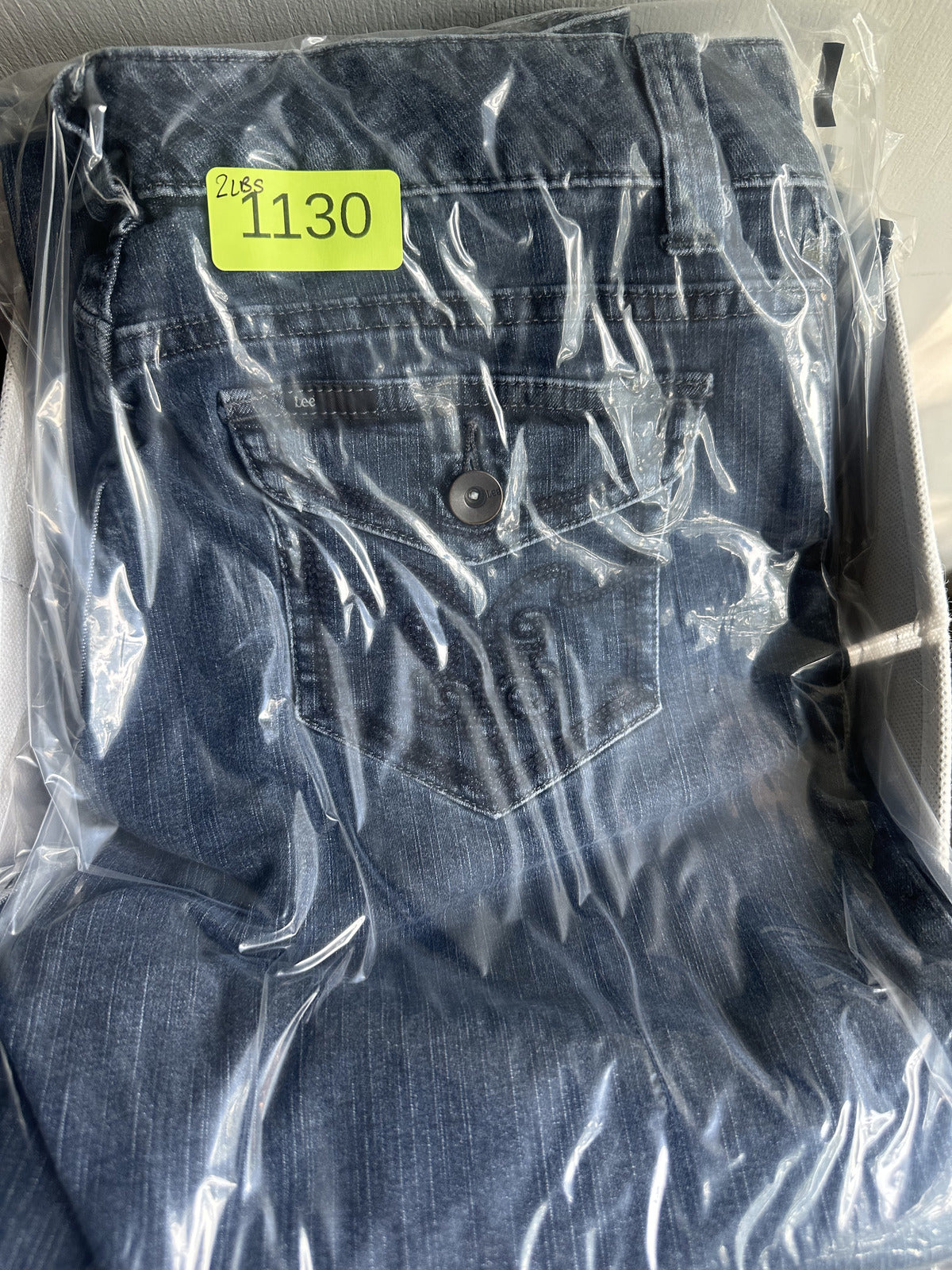 Lee Y2K Bootcut Jeans with Embroidered Back Pockets Medium Dark Wash