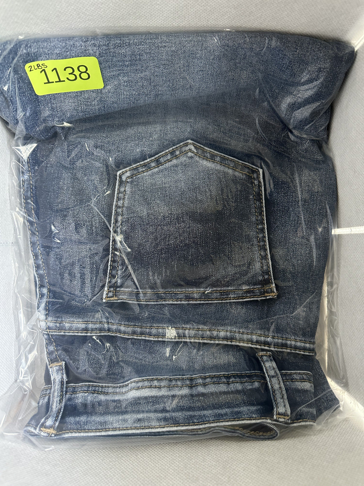 Bamboo Vintage Flared Denim Jeans Retro 70s Boho Chic Classic Blue
