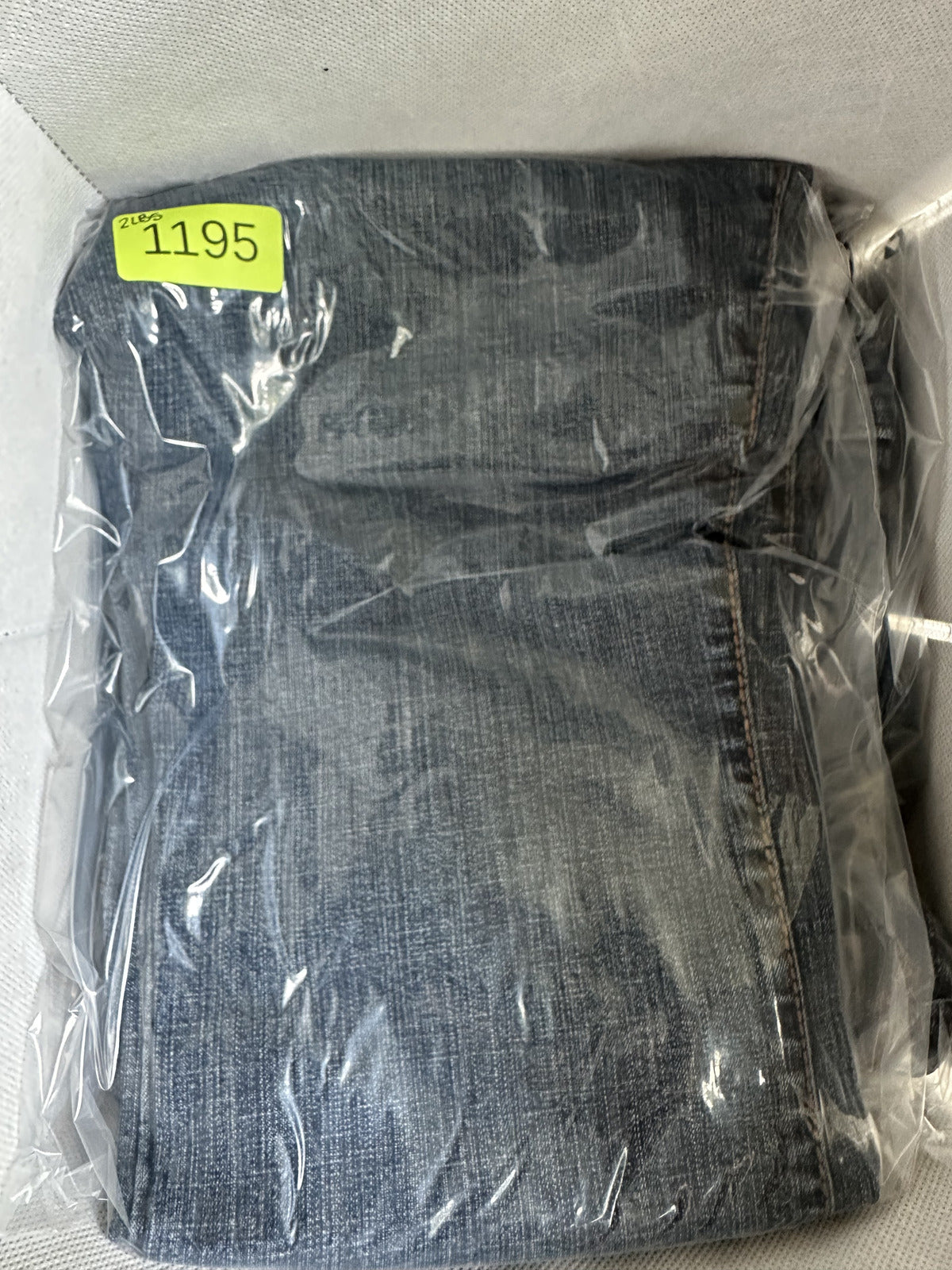 Wrangler Aura Flare Jeans Blue Gray Embroidered Rhinestone