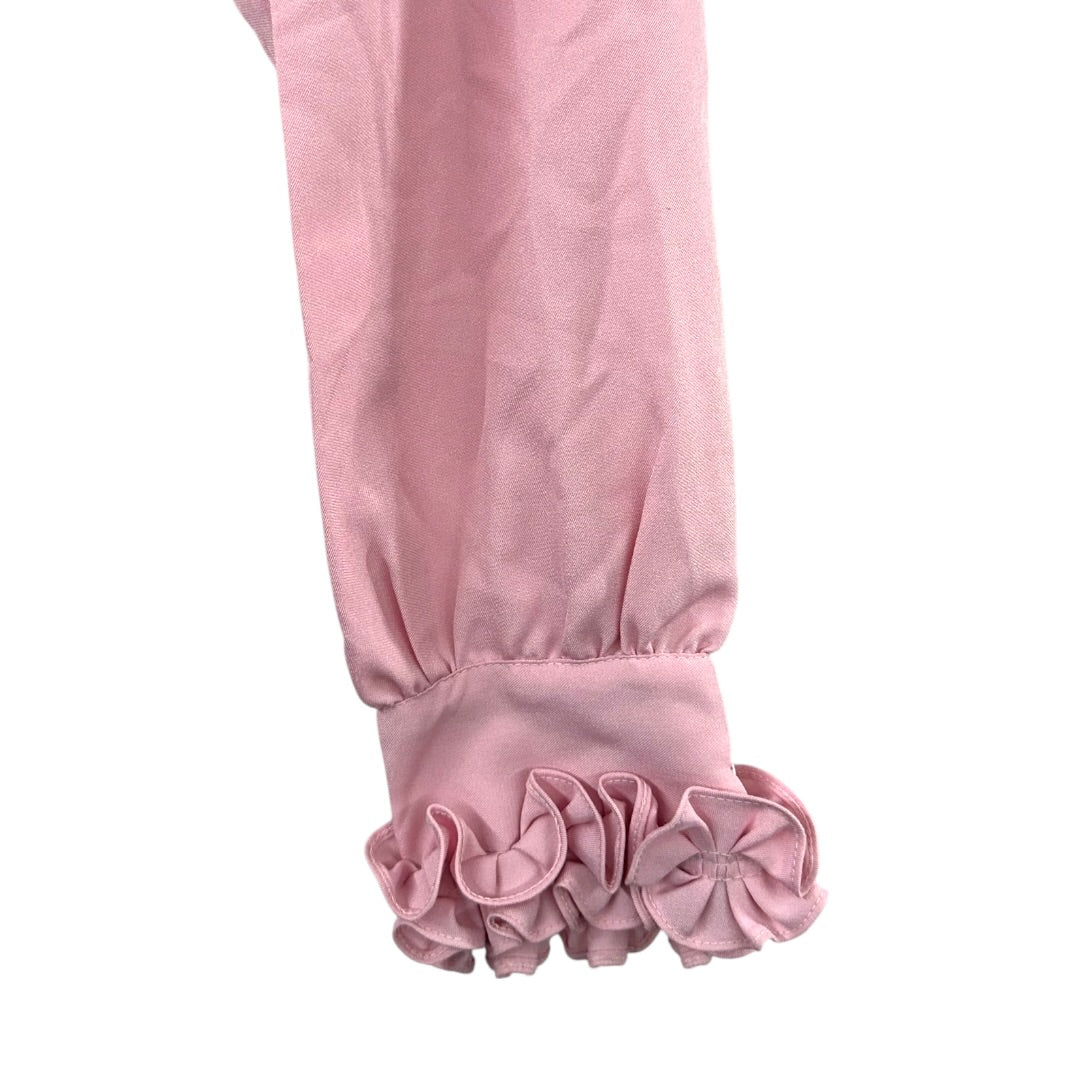 Vintage Pink Ruffled Shirt