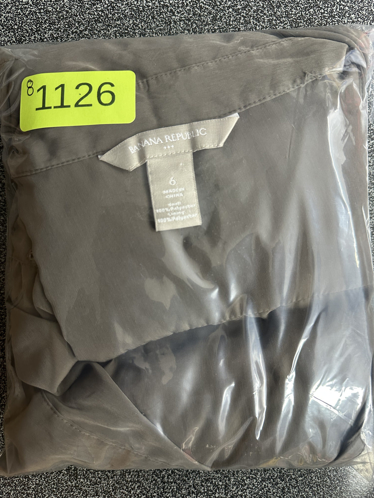 Banana Republic Khaki Green Utility Shirt Dress with Tie Belt