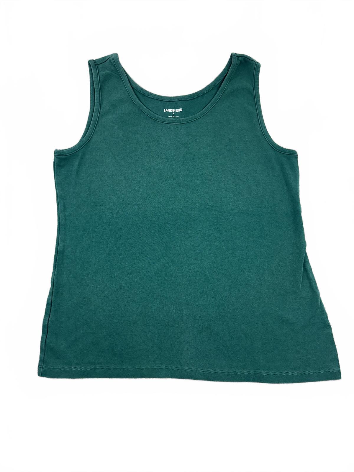 Lands' End Classic Green Tank Top