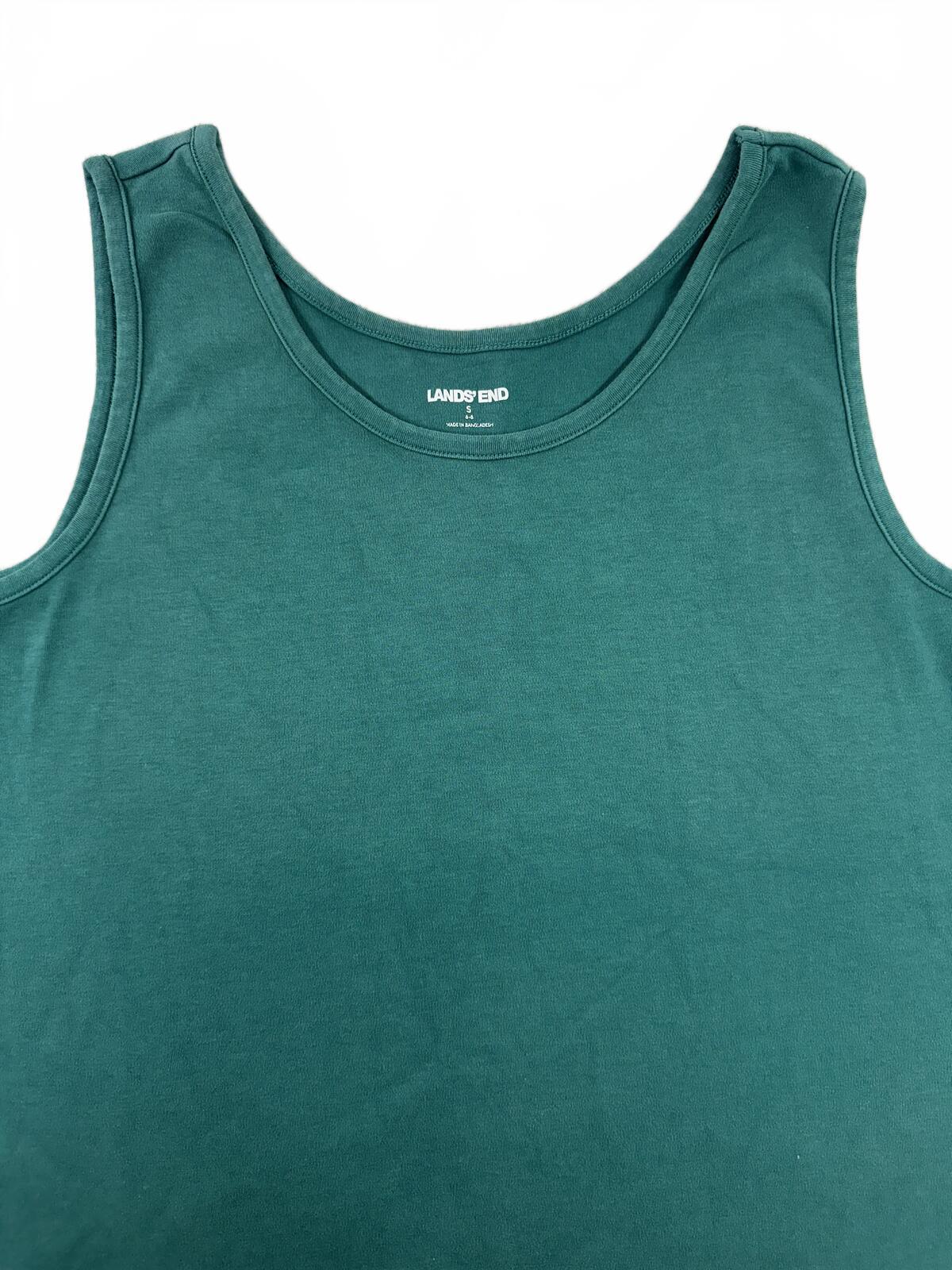 Lands' End Classic Green Tank Top