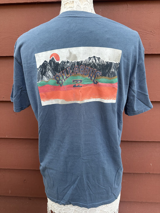 Billabong Graphic Tee Adventure Division Sundown Blue