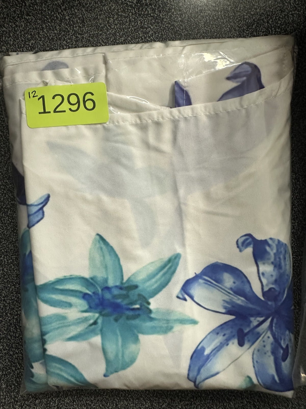 White Sleeveless Maxi Dress with Blue Floral Print Bohemian Retro