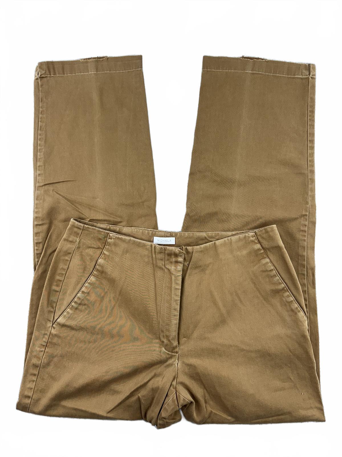 Liz Claiborne Michaela Tan Straight Leg Pants Casual Preppy