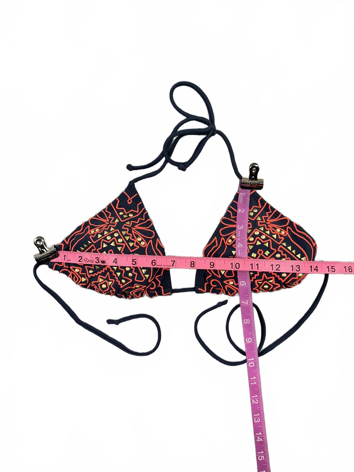 Xhilaration Tribal Print Triangle Bikini Top Bohemian Festival Swimwear