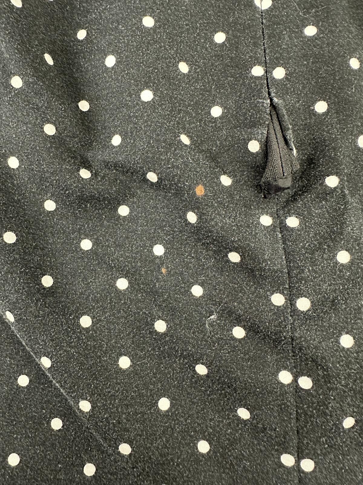 Liz Claiborne Black and White Polka Dot Pencil Skirt Classic Vintage Inspired