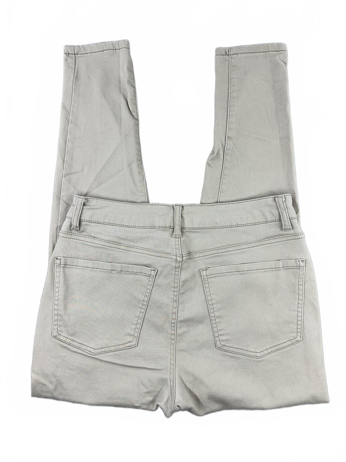 So High Rise Jegging Pants Light Gray