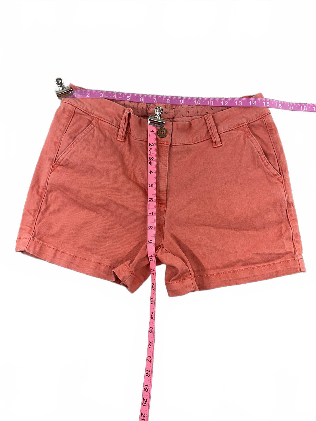 Land 'n Sea Coral Cotton Casual Shorts Classic Summer Preppy