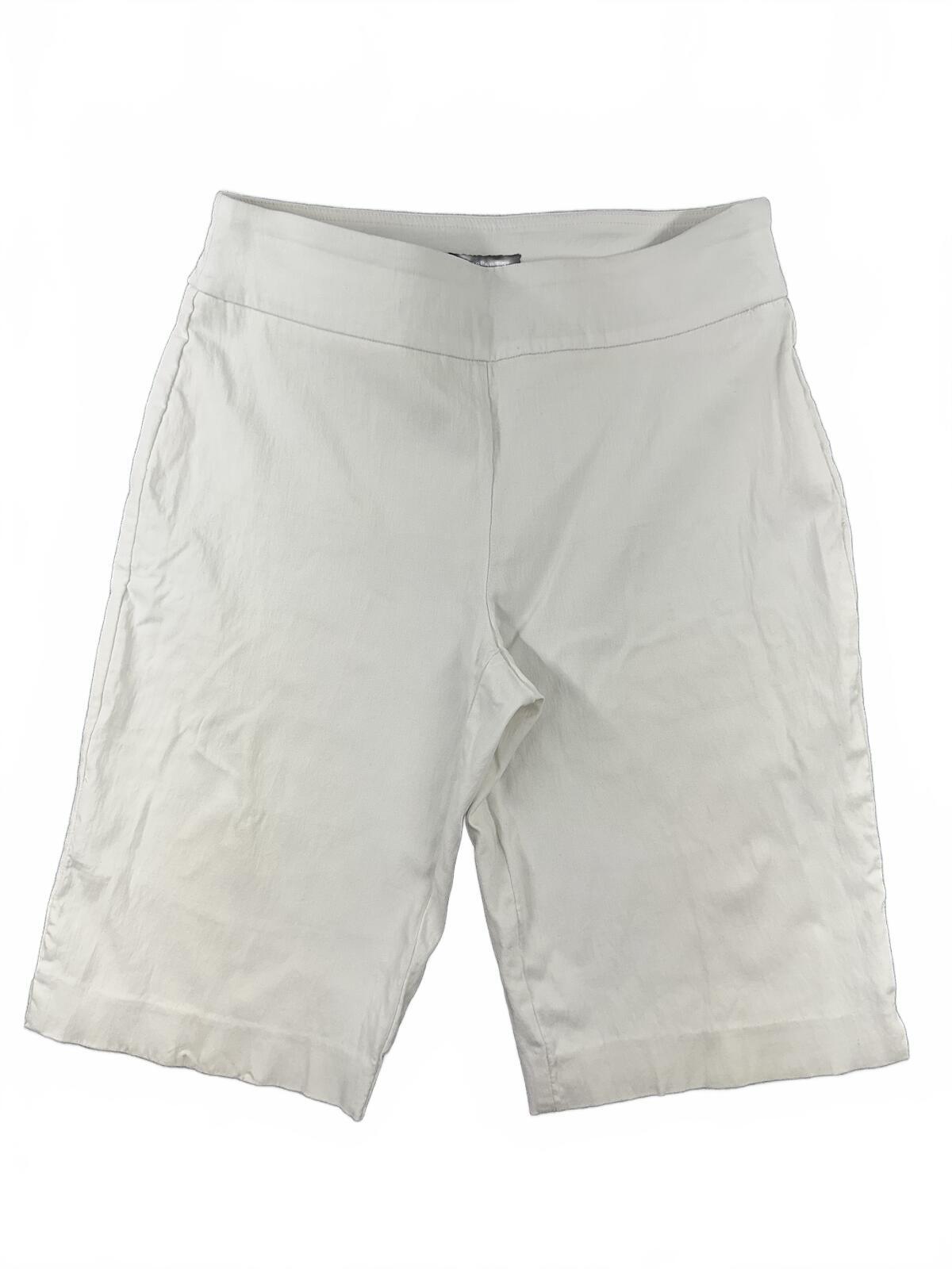 Counterparts White Bermuda Shorts Classic Minimalist Luxury Resortwear